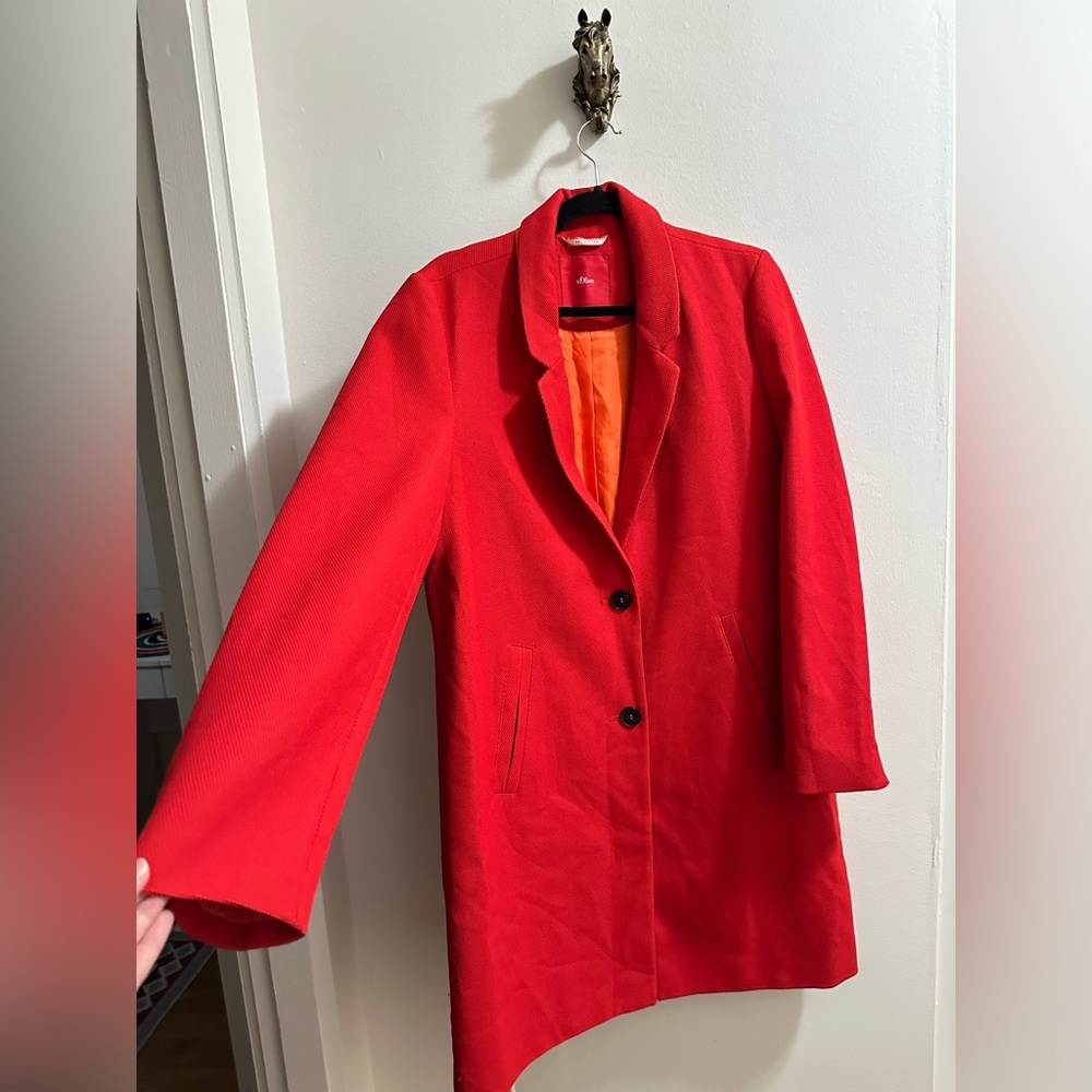 S.Oliver Classic Red Trench Coat